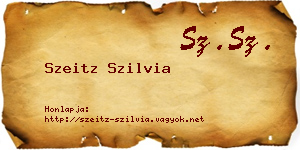 Szeitz Szilvia névjegykártya